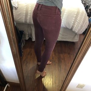 Size 25 Frankie B purple skinny jeans